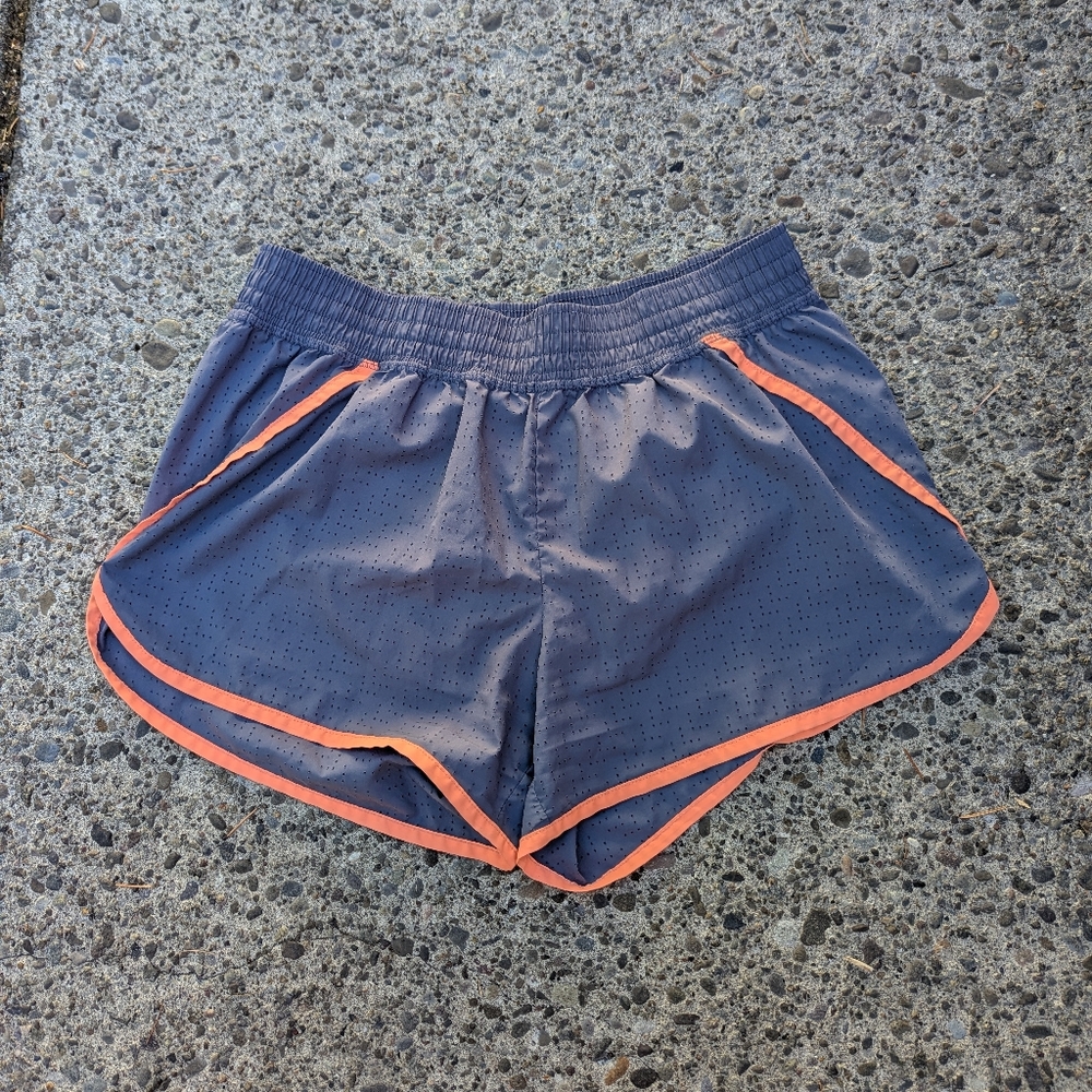 Champion Women's Athletic Shorts in Gray and Orange
